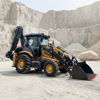 4WD-Radlader mit hydraulischer Vorderradantrieb für kleine landwirtschaftliche Betriebe und Obstplantagen, abschleppbarer Baggerlader mit Kabine