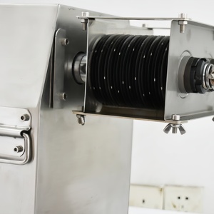 Rebanadora de Carne Eléctrica Comercial de 220V, Totalmente Automática, con Cuchilla de Acero Inoxidable y Grosor Ajustable, Tipo Mesa, Nueva - Product Image 5