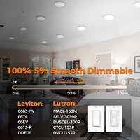 Plafonnier LED rond de 6 pouces, panneau LED encastré avec boîte de jonction isolée