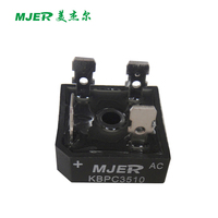 Módulo de Diodo Rectificador de Puente Monofásico 35A 1000V Negro KBPC3510