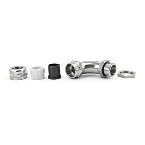 Prix usine PG9 316L Presse-étoupe métallique flexible étanche IP68 à angle droit 90 degrés - Product Image 3