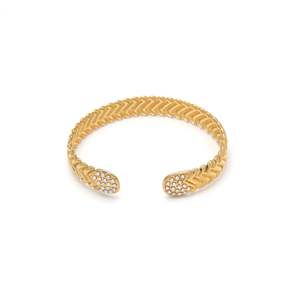 Fashion Cuff <b>Bracelet</b> 316L Stainless Steel PVD Gold Plating Sustainable Resistant Jewelry for Women - Product Image 1