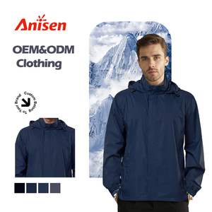 Custom <strong>Windbreaker</strong> Jacket High Quality Lightweight Men's <strong>Plain</strong> Blank Coaches Nylon Custom Logo <strong>Windbreaker</strong> Jacket - Product Image 1