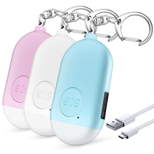 Alarma de Seguridad Personal Recargable de 130dB, Llavero de Alarma Personal OEM, Antiataque, Emergencia, con Linterna LED - Product Image 1
