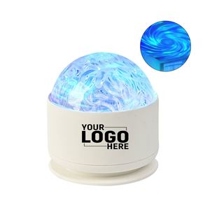 Lámpara de Ambiente con Efecto de Ondas de Agua Giratorias, Lámpara Romántica con Llama para Dormitorio, Regalos Novedosos para Mesita de Noche - Product Image 1