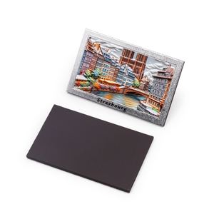 แม่เหล็กติดตู้เย็นแบบกำหนดเองใหม่ปี 2024 แม่เหล็กติดตู้เย็นฟอยล์อะลูมิเนียมริเวียร์ฝรั่งเศส ของที่ระลึก - Product Image 3