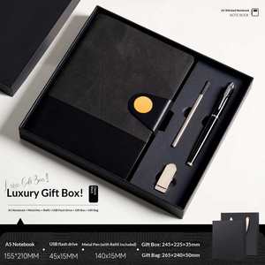 Coffret Cadeau d'Entreprise Personnalisé avec Logo : Carnet, Stylo et Clé USB Gravés – Idéal pour Souvenir d'Entreprise - Product Image 2