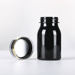 Flacon capsule personnalisé bleu rouge blanc, emballage pharmaceutique, flacon en plastique PET, pot à pilules pour produits de santé avec bouchon à vis - Product Image 3