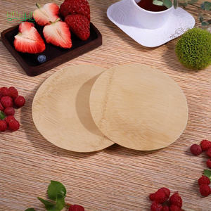 أطباق قابلة للاستعمال مرة واحدة من أوراق الخيزران والنخيل 8 بوصة وصديقة للصنبع قابلة للتحلل الحيوي وقابلة للتحلل للحفلات - Product Image 2