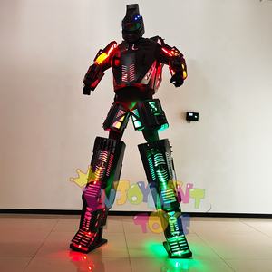 नए आगमन के नेतृत्व में रोबोट नृत्य पोशाक के लिए वॉकर वयस्क चमकदार रोबोट कपड़े नाइट क्लब पार्टी वातावरण प्रोप्स - Product Image 4