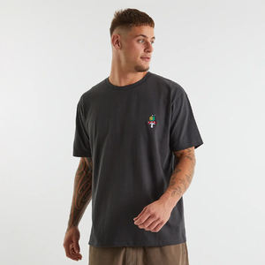 Nouveau T-shirt Oversize Homme 100% Coton Été, Personnalisable OEM, Brodé, Lavé aux Enzymes, Motif Uni, Respirant - Product Image 5