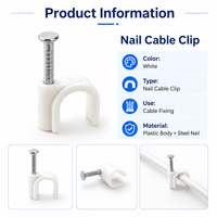 Clip flexible pour conduit électrique à fixation murale, support de câble durable pour usage domestique et industriel