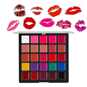 25 สีลิปสติกเนื้อแมทครีมพาเลทท์กันน้ำติดทนนานใช้ง่ายลิปกลอสพาเลทแต่งหน้าสำหรับร้านเสริมสวย - Product Image 3