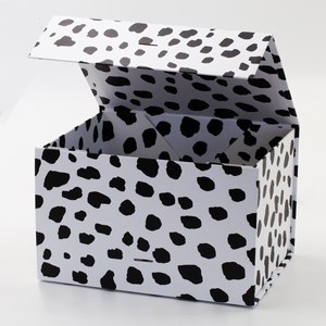Custom Printing Dots Stripe Pattern Folding <b>Box</b> with <b>Large</b> Size Package for <b>Gift</b> Clothing Garment Shoes Packing <b>Box</b> - Product Image 1