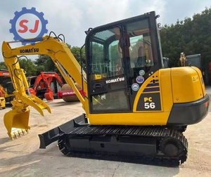 Excavatrice Komatsu PC56-7 d'occasion, 5 tonnes, sur chenilles, machine d'excavation hydraulique pour la construction et l'exploitation forestière - Product Image 3
