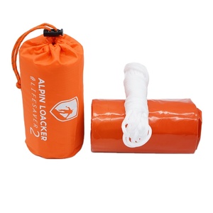 Sac de couchage d'urgence étanche en Mylar orange Sac de bivouac thermique de survie-Utiliser comme sac de couchage d'espace d'urgence Équipement de survie - Product Image 3