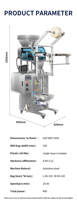 Distributeur multifonctionnel de pop-corn pour produits secs, snack, petits sacs, emballage, remplissage et emballage de granulés