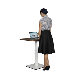 Bureau debout électrique à colonne à moteur unique Ada, réglable en hauteur, pour assis-debout, <span class=keywords><strong>pupitre</strong></span>, designs modernes pour <span class=keywords><strong>église</strong></span> - Product Image 6