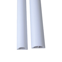 Type de fente de goulotte de PVC en forme d'arc fente de câblage décoration de la maison ligne de protection de câblage goulotte d'installation de Surface