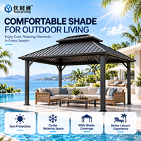 Pergola moderne imperméable pour l'extérieur, abri de jardin, ombrage pour patio, pavillon pour villa, cour arrière, vie en plein air résidentielle
