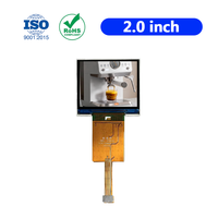 LCD IPS TFT 2.0 Inci 480x360 16.7Juta Warna 600cd/m 2 Jalur Antarmuka MIPI Driver ST7701SN