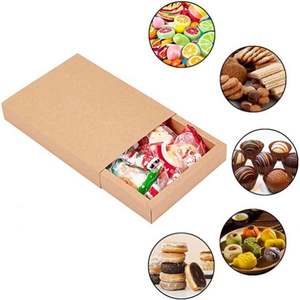 Boîte de rangement alimentaire de petite taille en gros, boîte à biscuits personnalisée en papier, emballage cadeau, boîte à tiroir, laminage mat, gaufrage, impression - Product Image 2