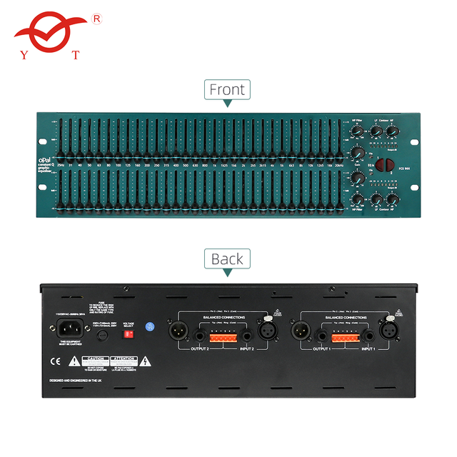 Professional Digital Sound System Dj Audio Equipment for Live Performance Music Studio Graphic Equalizer