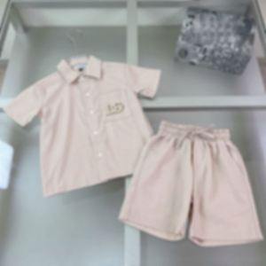 Camisa de Algodón de Lujo para Niños, con Cuello Elegante, Estilo Veraniego, Manga Corta, Solapa Bordada - Product Image 2