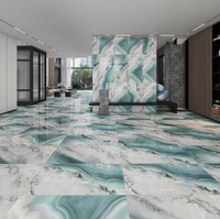 Carrelage en pierre de luxe Foshan Blue Sapphire 600x1200 antidérapant pour salon, cuisine et balcon