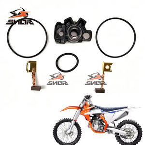 Kit de balais de charbon durables SNOR avec anneau en caoutchouc pour <span class=keywords><strong>KTM</strong></span> HUSQVARNA EXCF <span class=keywords><strong>SXF</strong></span> XCF FC FE FX 250 <span class=keywords><strong>350</strong></span> - Product Image 1