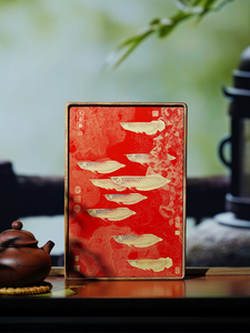 Nouveaux ornements artistiques en laiton et bois de style chinois avec motif neuf poissons, tableaux décoratifs pour la maison et cadeaux - Product Image 3