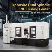 Mesin Bubut CNC Horizontal Dual Spindle MW20 dengan Meja Miring, Presisi Tinggi, Tugas Ringan, Otomatis, Diameter Putar Maksimum 580mm