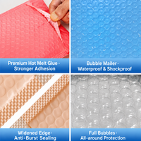 Sacs d'emballage à bulles avec logo personnalisé, couleur personnalisée, taille personnalisée pour l'expédition des produits