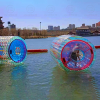 Boules à roulettes de marche gonflables flottantes TPU/PVC Hamster humain roue roulante Zorb boule à roulettes pour enfants et adultes