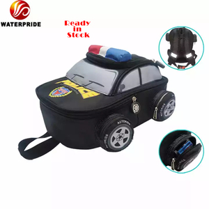 Personalizar mochilas escolares mini <span class=keywords><strong>mochila</strong></span> monederos mini <span class=keywords><strong>mochila</strong></span> forma de coche de policía niños <span class=keywords><strong>mochila</strong></span> 3D - Product Image 1