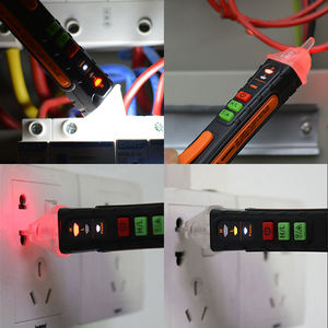 Probador de voltaje sin contacto con linterna LED, zumbador, alarma, Detector de voltaje de CA, rango de prueba de pluma, 12V-1000V, juicio de cable nulo en vivo - Product Image 4