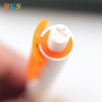 Bolígrafo de Gel de Plástico Personalizable de la Marca BKS, Color Negro, Ancho de Escritura de 0.5 mm, Logotipo Personalizado, No Borrable, para Promocionales
