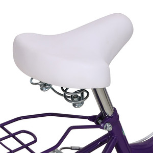 JOYKIE cina produttore 20 pollici viola bambini ragazze bici doppio freno a v <span class=keywords><strong>bicicletta</strong></span> per bambini <span class=keywords><strong>con</strong></span> cestino e sedile posteriore - Product Image 5