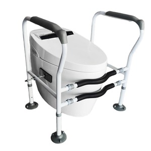 Folding Toilet Safety Rails Handrail Easy Installation Heavy Duty Elderly Seniors Handicapped Use Living Room Outdoor Hotel - Product Image 1