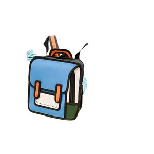 3D Jump Style 2D Zeichnung Cartoon Book Daypack Rucksack für Jungen und Mädchen im Teenager alter Reiß verschluss mit Polyester futter - Product Image 2