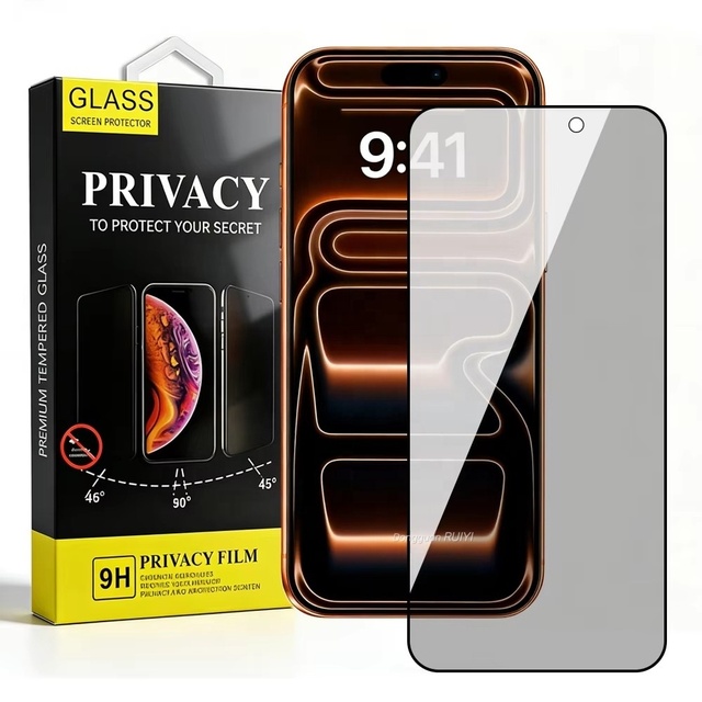High Quality Privacy Tempered Glass Screen Protector Full Glue Film for IPhone 17 Pro Max 17E 16 15 14 Plus Factory Wholesale