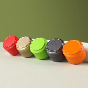 Contenitore Ermetico Rotondo in Metallo per Polvere di Matcha e Caffè, 10ml 54X49mm, con Logo Personalizzato RTS, Scatola con Interno in PP - Product Image 5