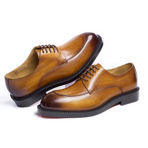 Chaussures pour hommes en cuir véritable de style britannique, cousues Goodyear, semelle en caoutchouc imperméable, décontractées, formelles, pour les occasions spéciales - Product Image 4