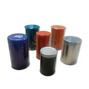 Custom tinplate tin can manufacturer Print tinplate empty Coffee Bean tea Tin gift box metal Can 250g Coffee tin Packaging