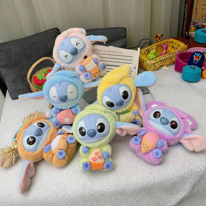 Atacado 15cm Super Cute Vinyl Stitch Plush Pendant Doll Dog Tipo Bag Keychain com PP Cotton Filling - Product Image 1