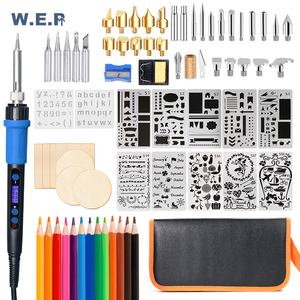 Outils d'art <span class=keywords><strong>pour</strong></span> la <span class=keywords><strong>pyrogravure</strong></span>, écran LCD, kit professionnel de <span class=keywords><strong>pyrogravure</strong></span> numérique avec stylo de <span class=keywords><strong>pyrogravure</strong></span> WEP 928D-I, outils de <span class=keywords><strong>pyrogravure</strong></span> sur <span class=keywords><strong>bois</strong></span> - Product Image 1