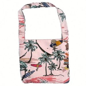Multifunction 2 in 1 Folding Custom Printing Convertible Towels Tote Bag Summer Microfiber Printed Beach Towel - Product Image 1
