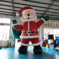 Panneaux publicitaires gonflables de Noël, modèle Grinch, pour la décoration de fêtes en plein air.