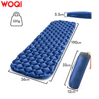 Matelas de camping gonflable ultraléger WOQI, tapis de couchage pour la randonnée, le trekking, compact et léger