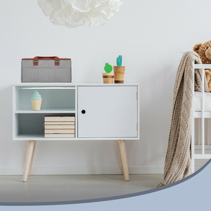 KUYUE Luxury Little Diaper Caddy Organizer, Large Felt Nursery Basket, <strong>Changing</strong> <strong>Table</strong> Organizer for Baby Diaper Storage - Product Image 5